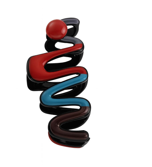 Haarspange „Color Wave“ (12 cm)