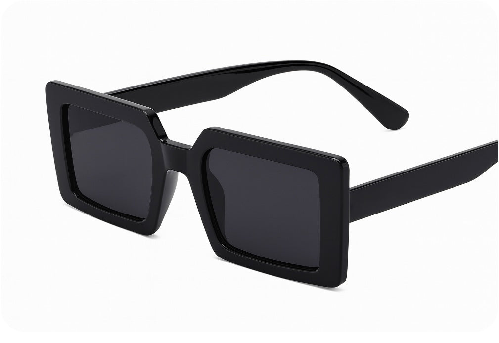 Sonnenbrille „Bold Square Black“