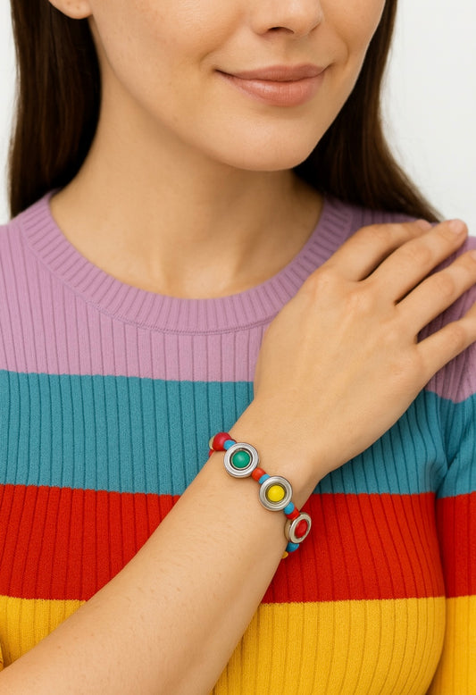 Handgefertigtes Armband „Colora“ – Farbenfrohes Design