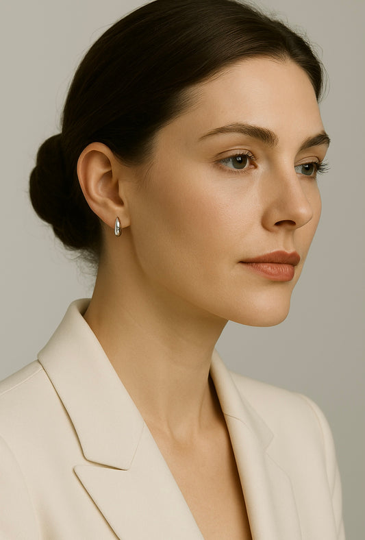 Minimalistische S925 Creolen – Zeitloser Chic für jeden Tag