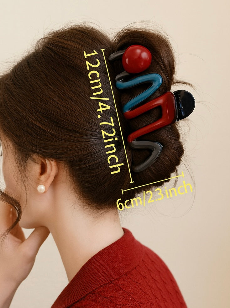 Haarspange „Color Wave“ (12 cm)