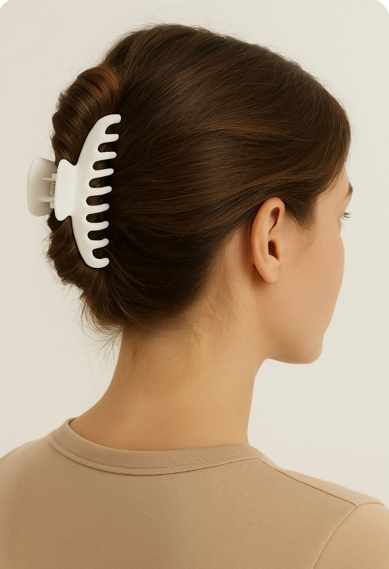 Haarspange „Soft White“ (Groß)