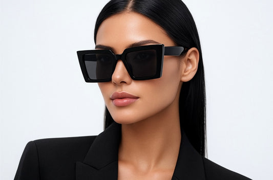 Sonnenbrille „Bold Square Black“