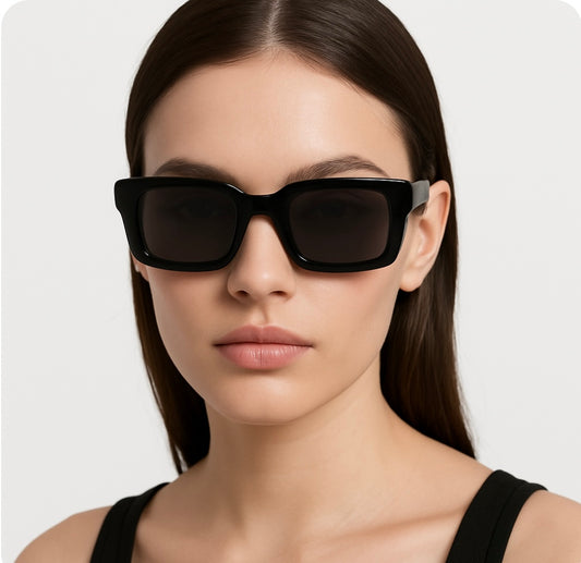 Sonnenbrille „Soft Square Black“