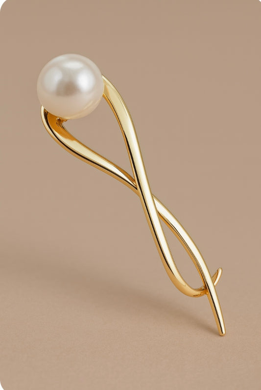 Elegante Haarnadel mit Perle