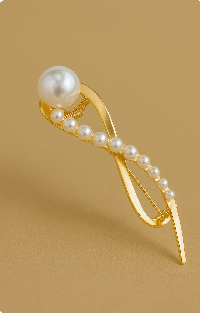 Haarnadel „Perlenlinie“ – Elegantes Einzelstück