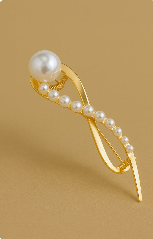 Haarnadel „Perlenlinie“ – Elegantes Einzelstück