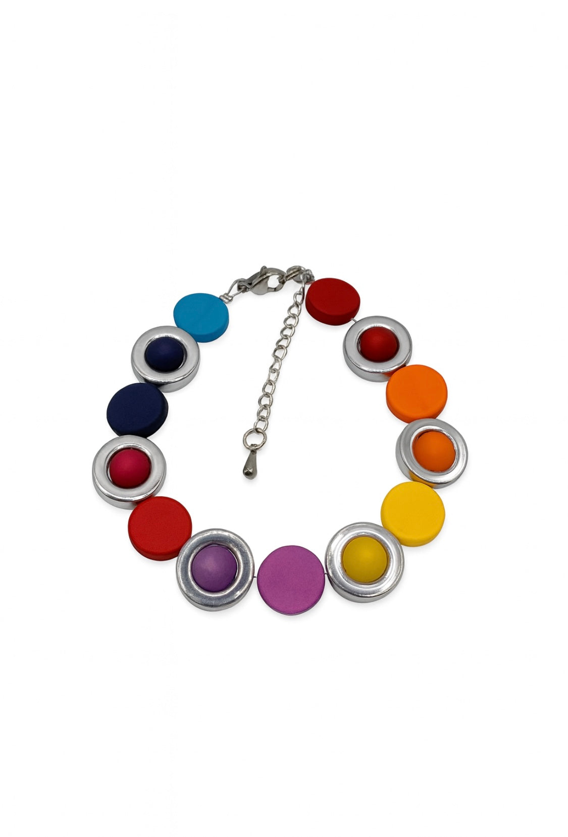 Handgefertigtes Armband "Regenbogenfarben