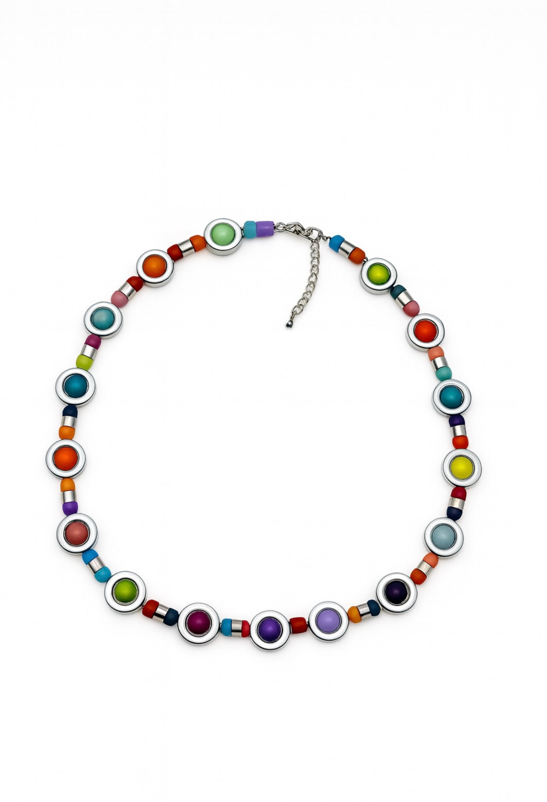 Handgefertigte Halskette „Colora“ – Farbenfroher Eyecatcher