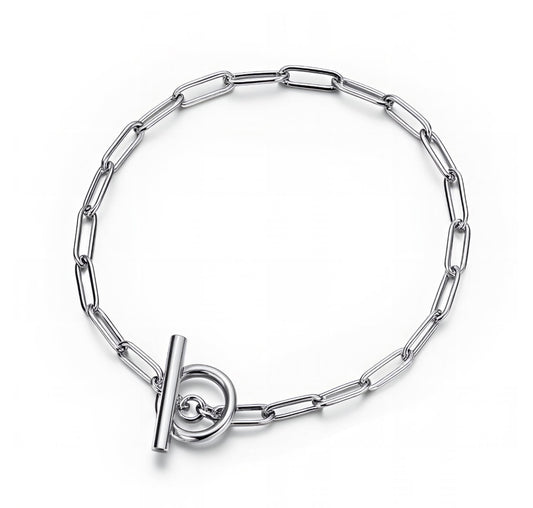 Minimalistisches Armband aus Edelstahl – mit T-Verschluss, wasserfest & hypoallergen