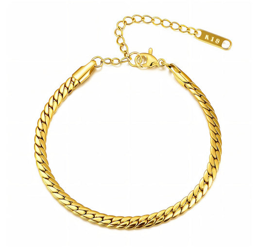 Klassisches Armband – 18K Vergoldet, Wasserfest & Hypoallergen