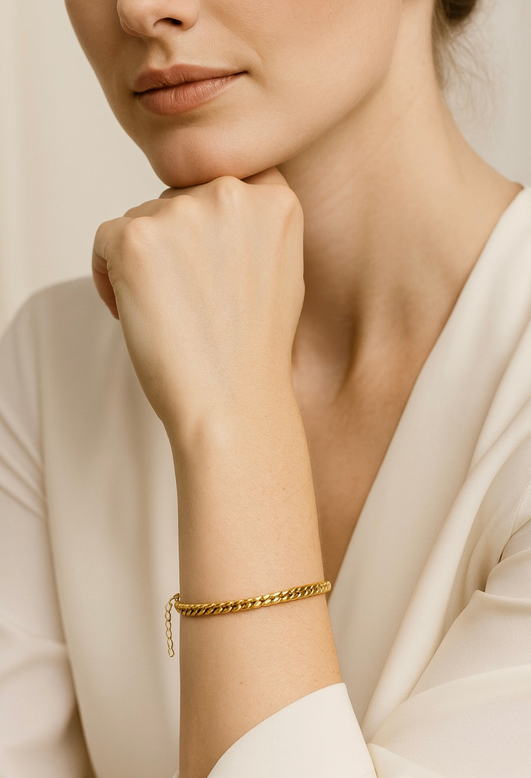 Klassisches Armband – 18K Vergoldet, Wasserfest & Hypoallergen