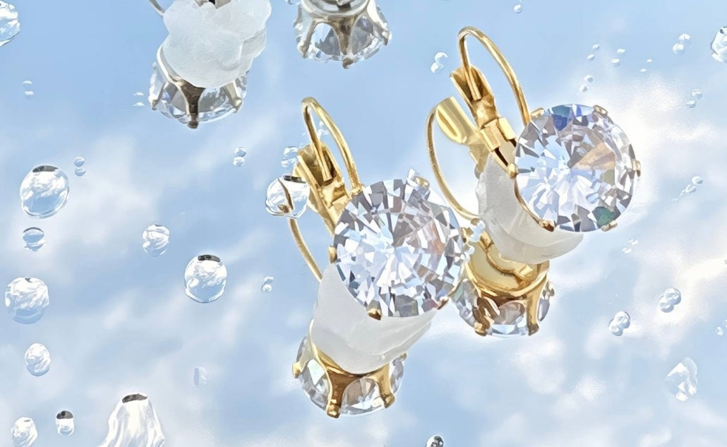 Elegante Kristall-Ohrringe – 18K Vergoldet mit ewigem Glanz