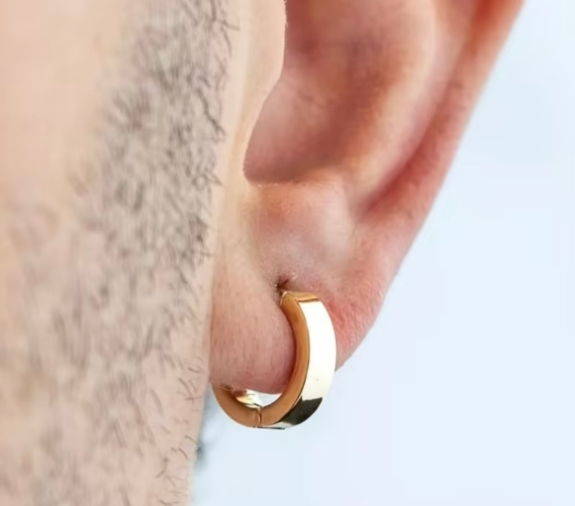 Minimalistische Creolen – 18K vergoldet (Unisex)