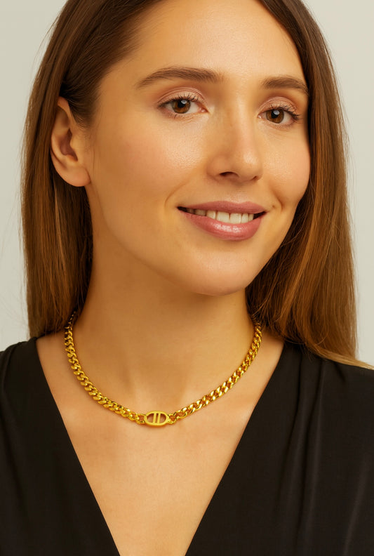 Statement-Gliederkette „Bold Icon“ – 18 Karat vergoldet