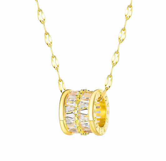 Fleur D’Estime – Vergoldete Zirkonia-Halskette