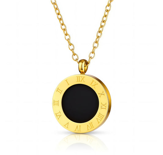 Fleur D’Estime – Duale Eleganz Halskette (Schwarz & Weiß)