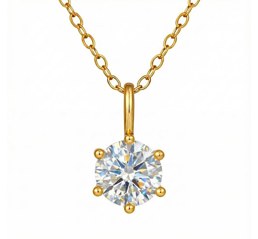 Fleur D’Estime – Solitär-Halskette „Ewiger Glanz“