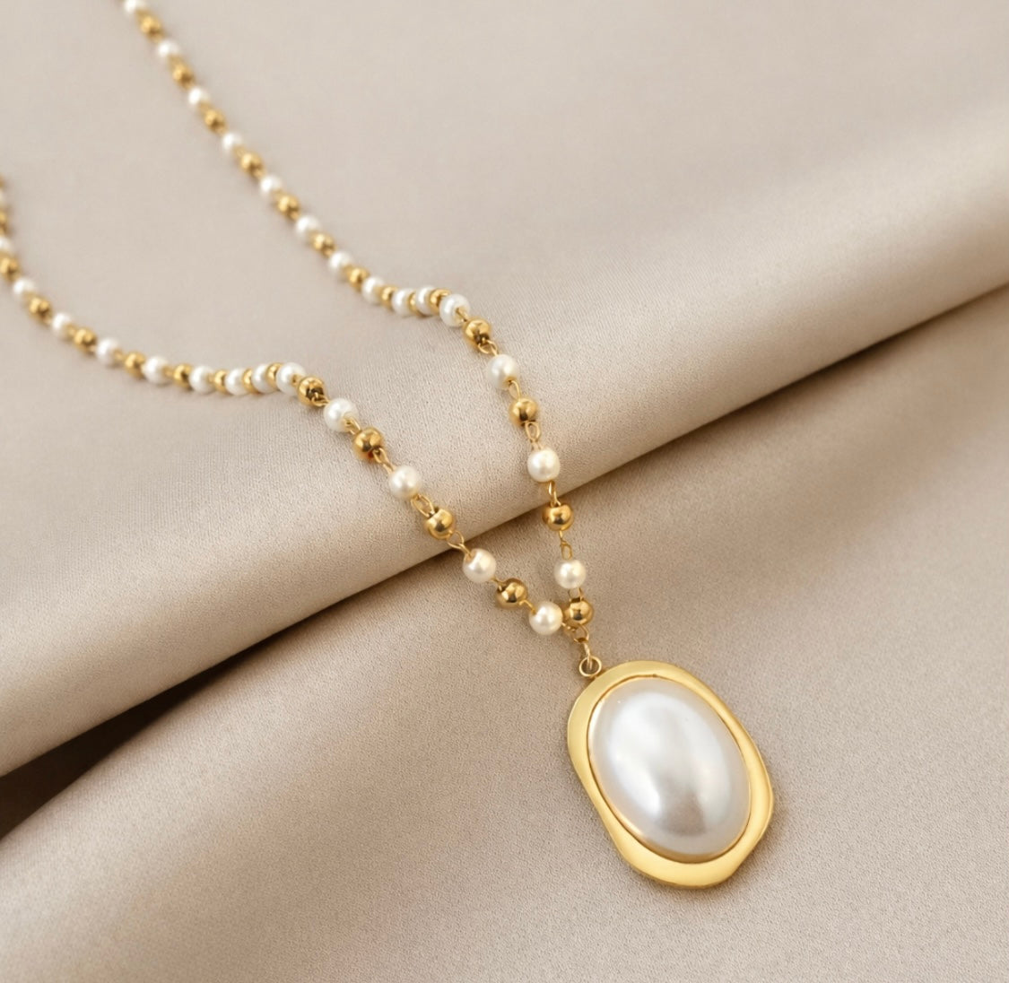 chmuckset „Fleur d’Estime“ – 18K vergoldet, Edelstahl