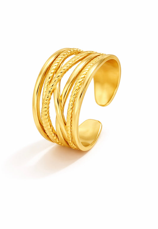 Fleur D’Estime – Ring „Lignes d’Or“
