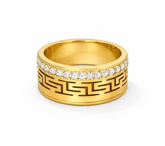 Éclat Grèce – Gold Edition“ – 18K Vergoldet mit Strass